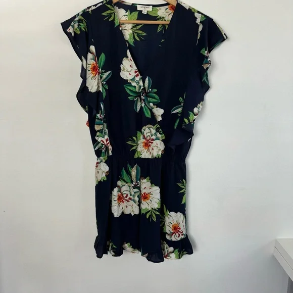 Umgee Black Floral Romper - Picture 4 of 11